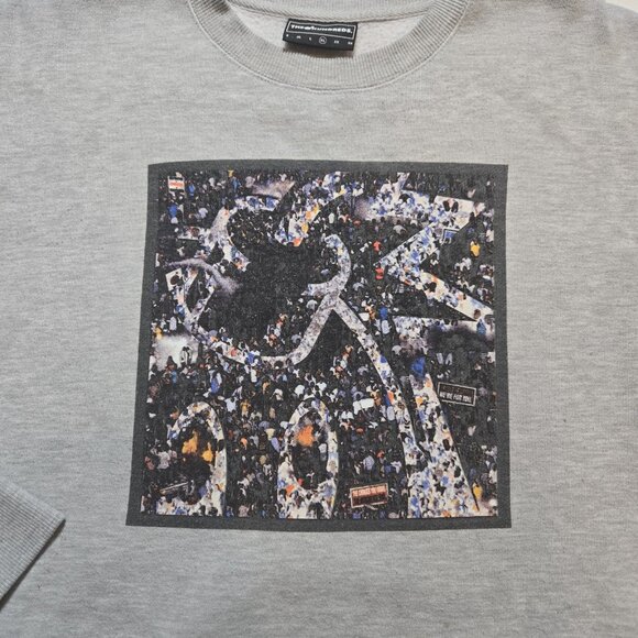 The Hundreds Adam Bomb Streetwear Sweatshirt Art Crewneck Pullover Mens XL Gray - Picture 2 of 11